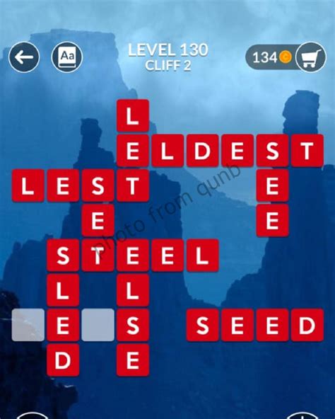 wordscapes puzzle 130|Wordscapes Level 130, Cliff 2 .
